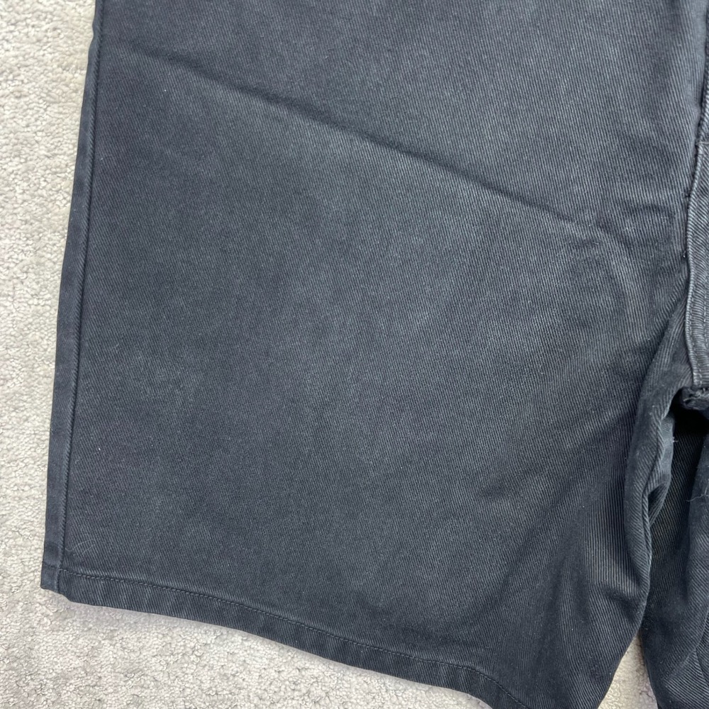 VINTAGE Eddie Bauer Shorts Womens Size 16 Black Denim High Rise Cotton Twill - Picture 3 of 11